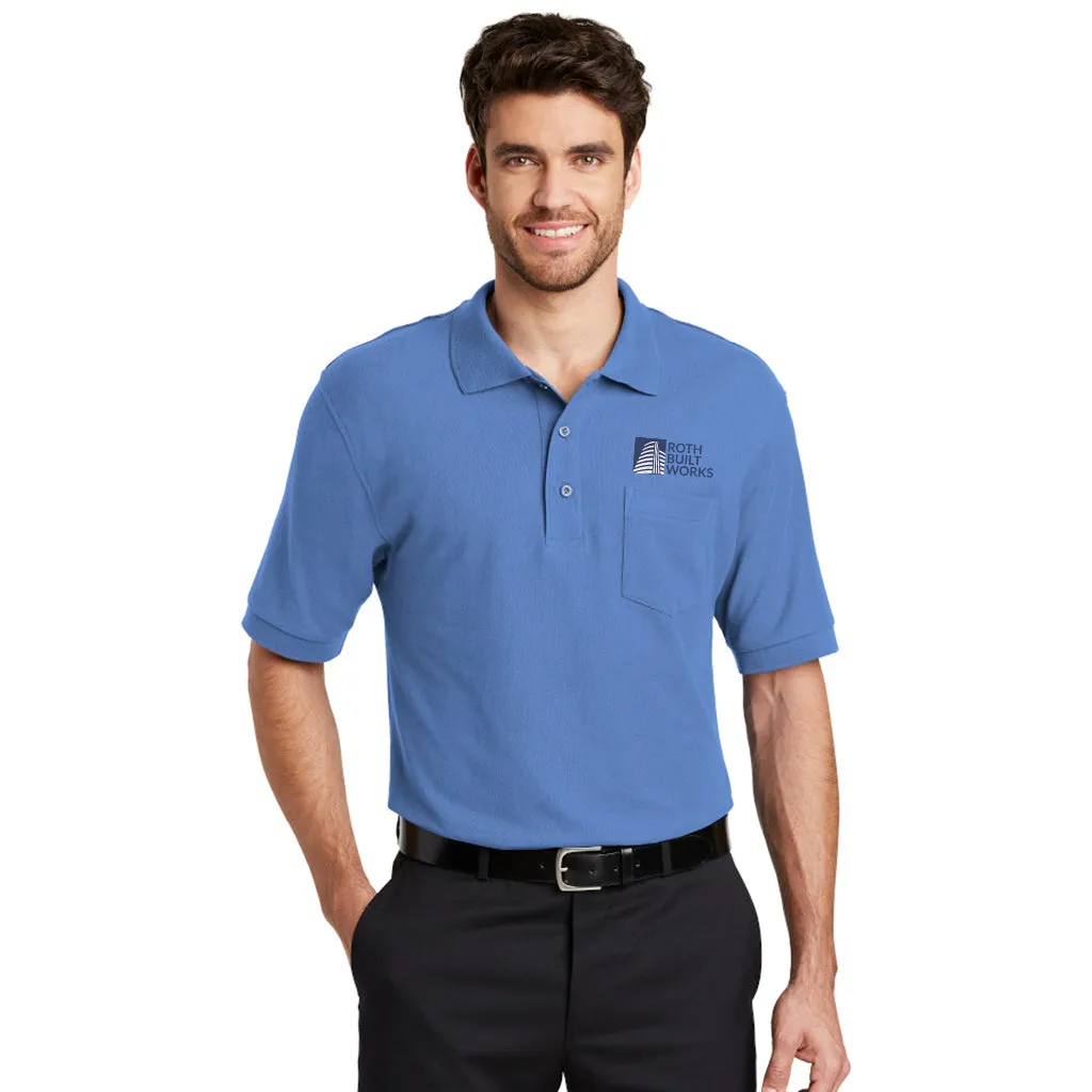 Port Authority Silk Touch Polo With Pocket, Full Color