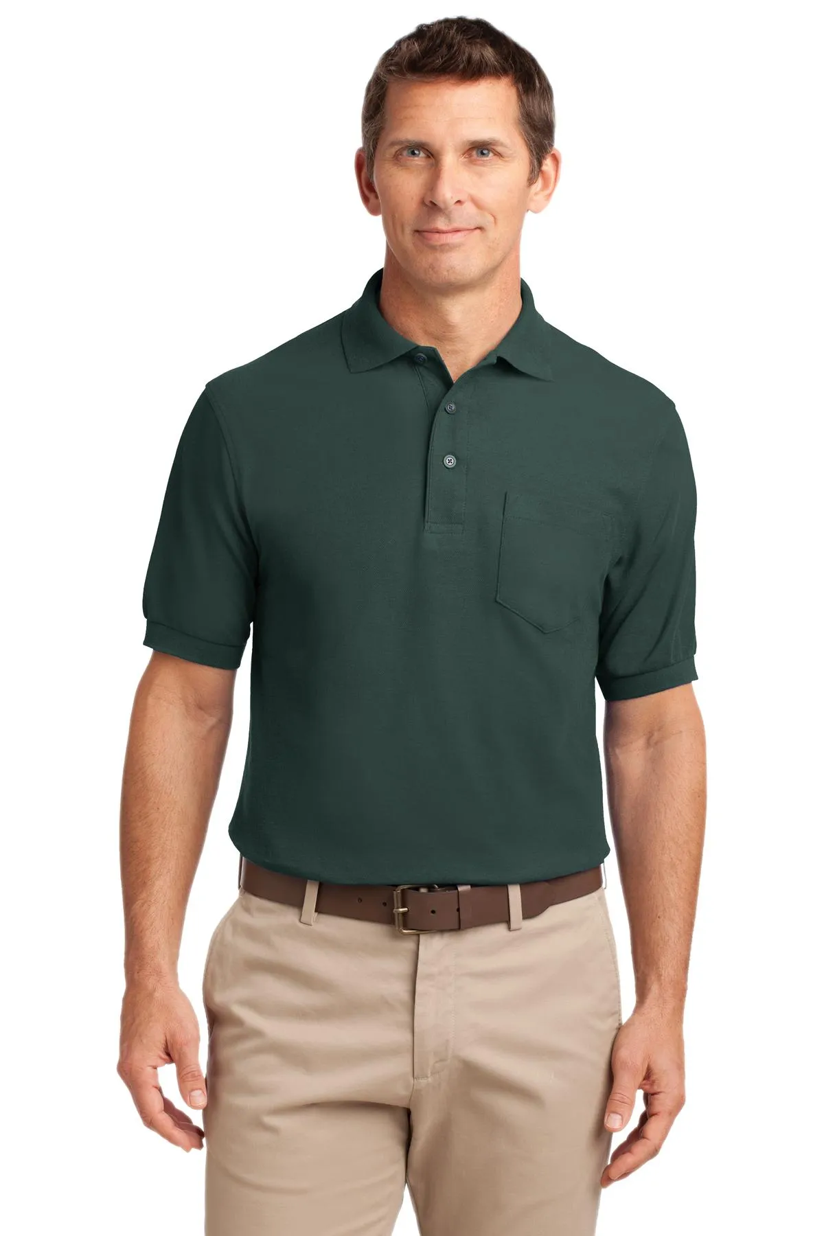 Port Authority® Tall Silk Touch™ Polo with Pocket. TLK500P