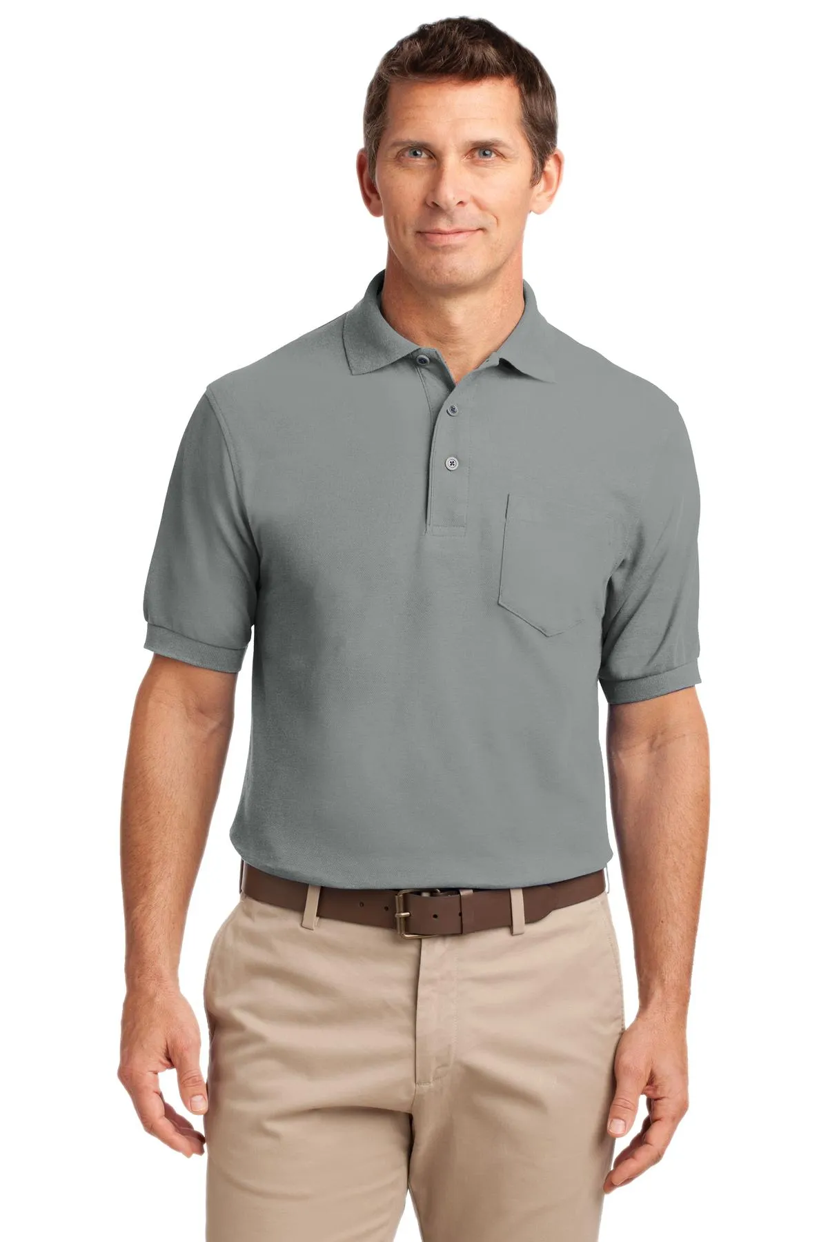 Port Authority® Tall Silk Touch™ Polo with Pocket. TLK500P