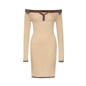 Pre Order:  Off Shoulder Bodycon Midi Dress