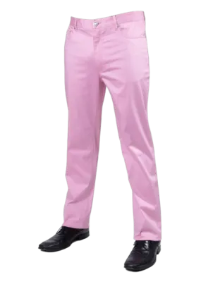 Prestige Pink Men's Jeans Classic-Fit Stretch Material