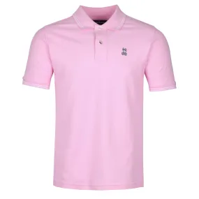 Psycho Bunny Speed Pique Polo Shirt in Pure Pink