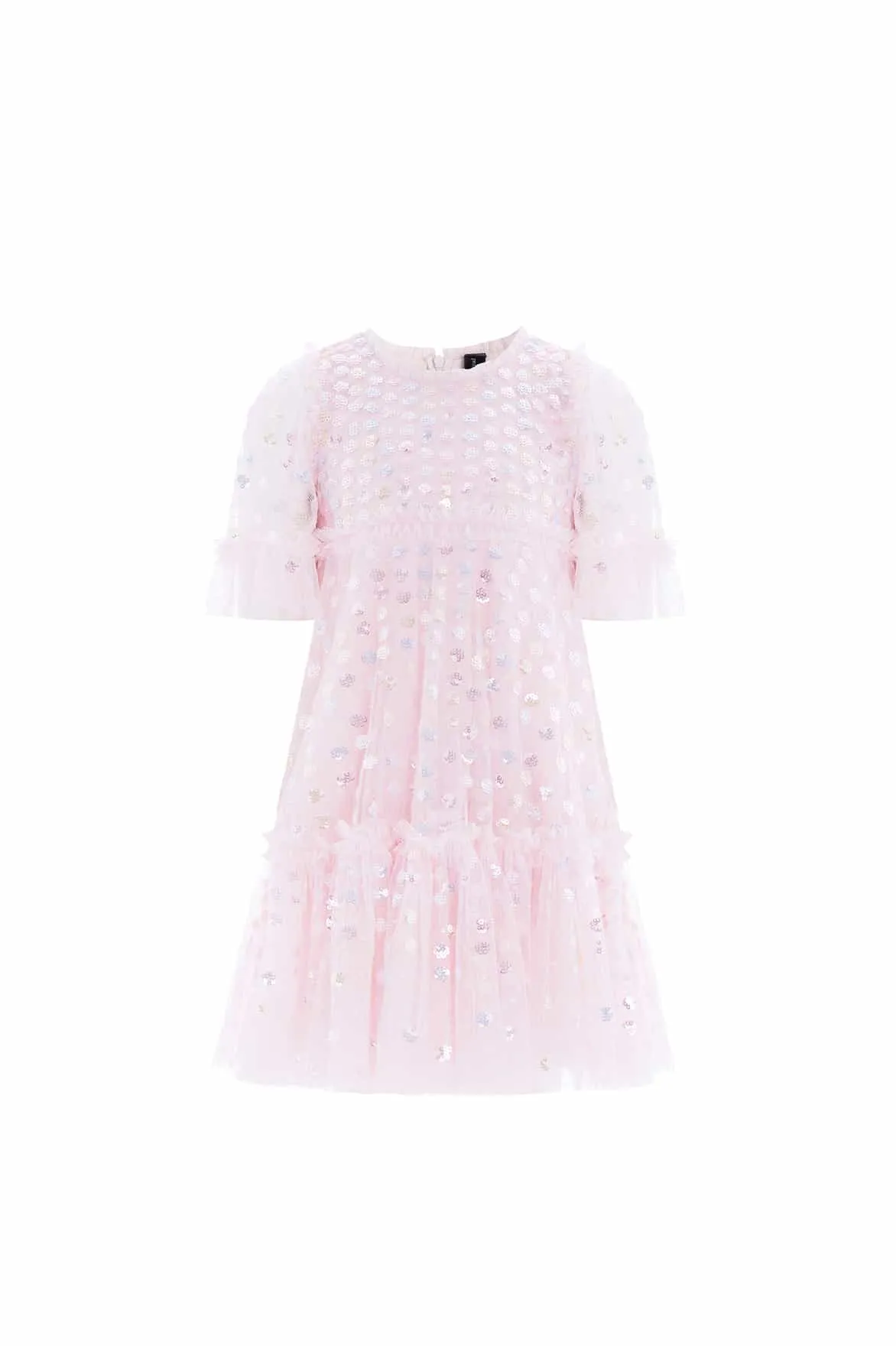 Raindrop Sequin Kids Dress