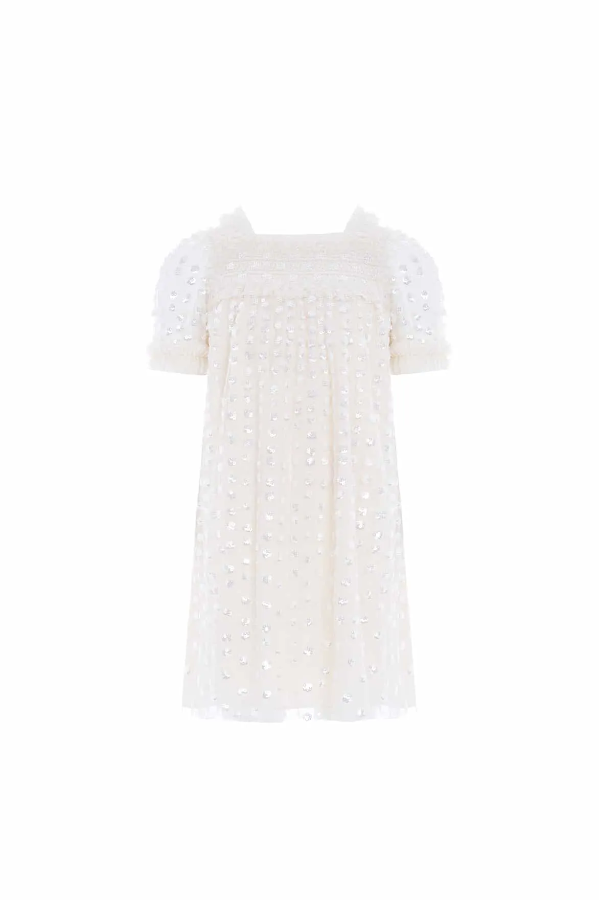 Raindrop Smocked Kids Dress