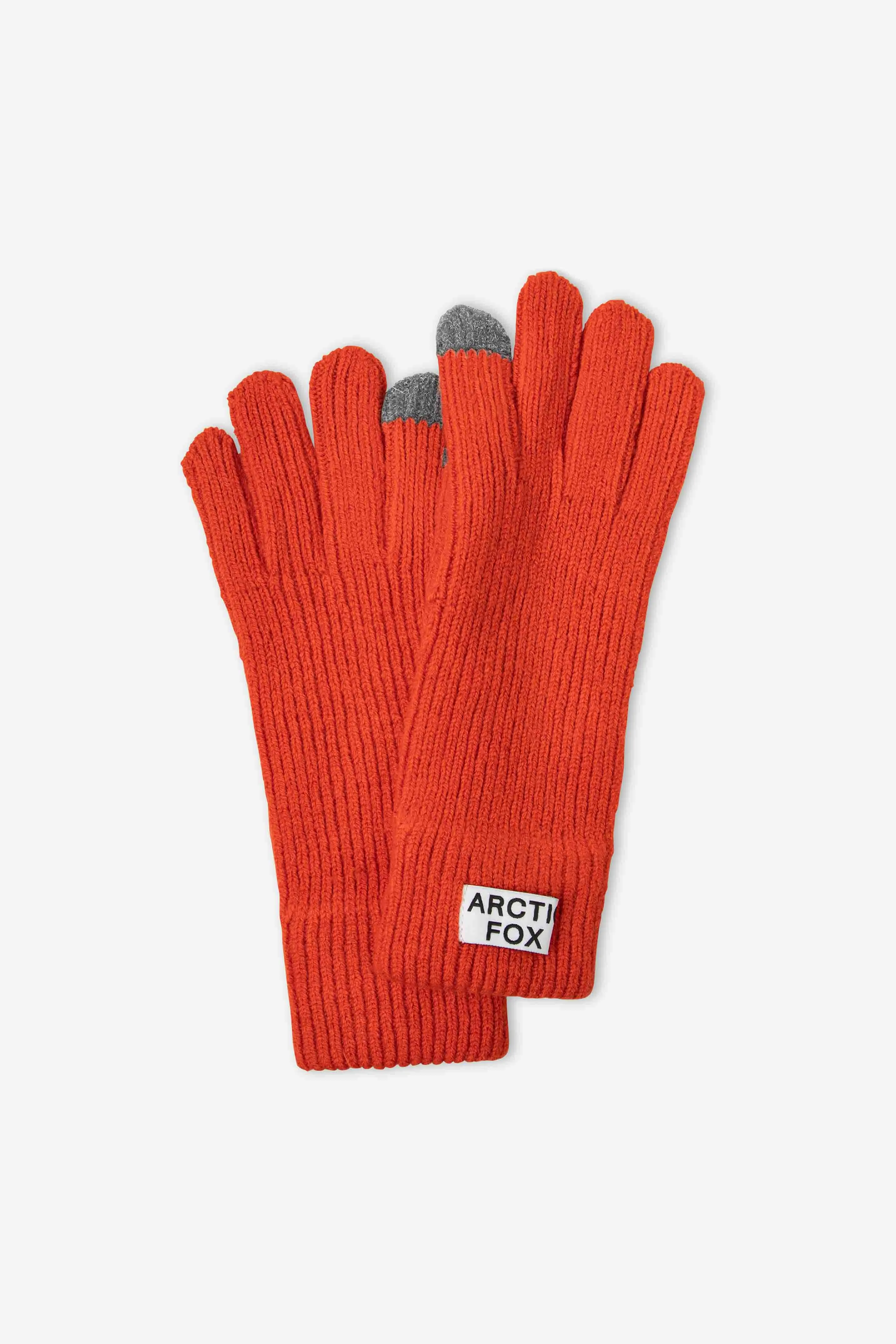 Recycled Knit Gloves | Sunny Coral - AW24