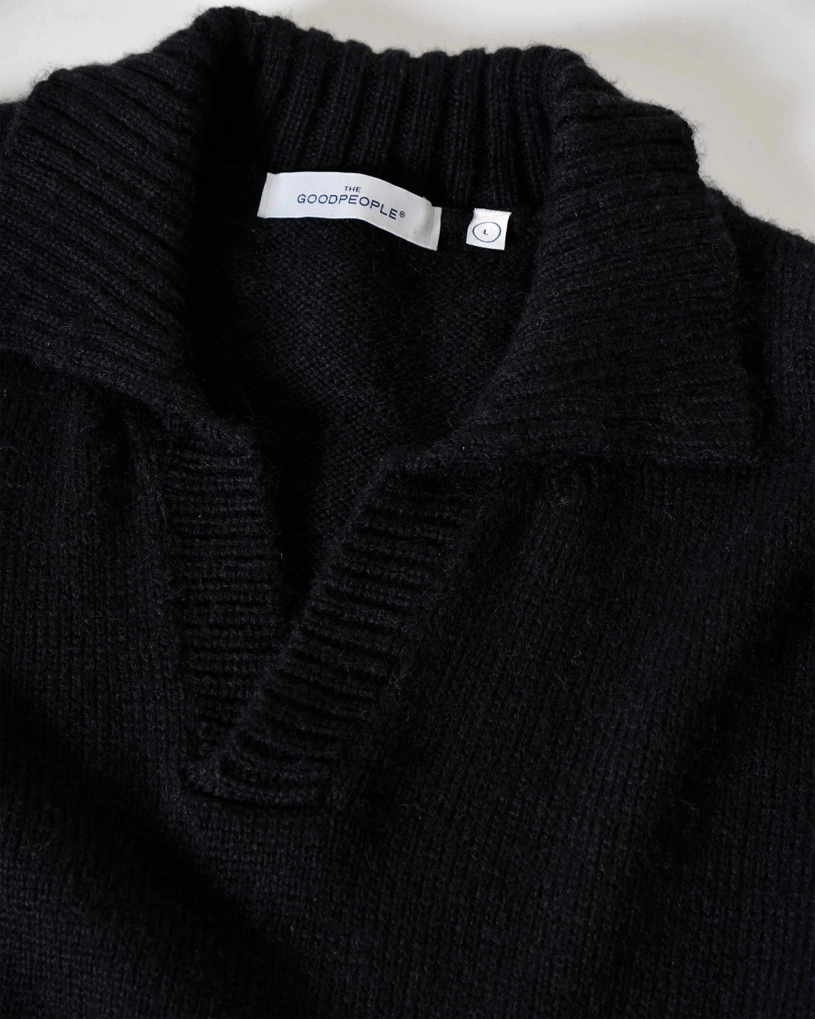 Relaxed Open-Collar Knit