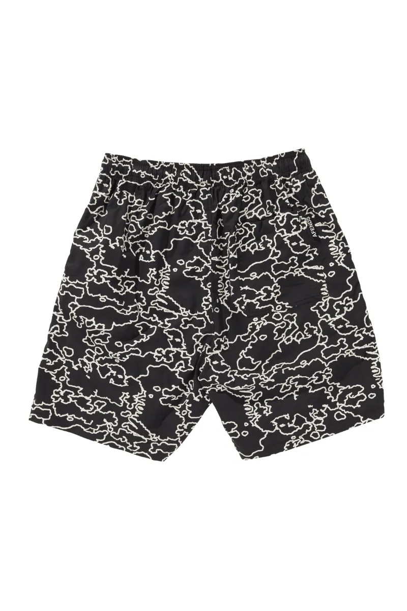 Script Organic Elastic Waist Shorts