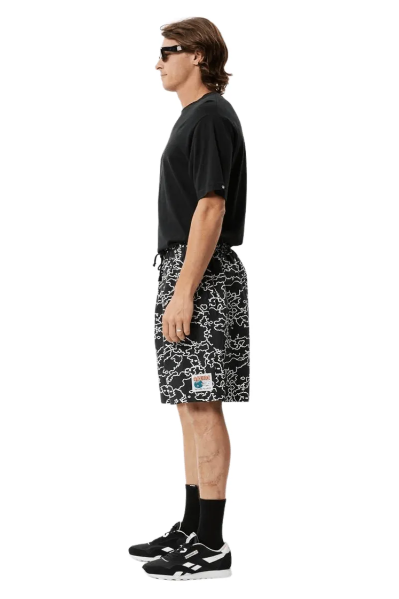 Script Organic Elastic Waist Shorts