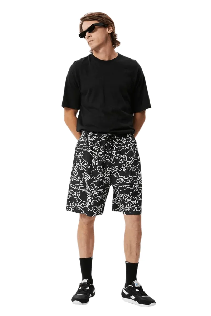 Script Organic Elastic Waist Shorts