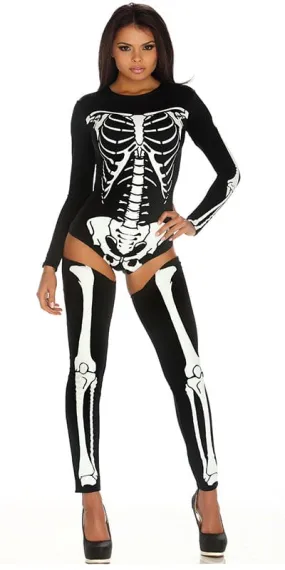 Sexy Bad Bones Skeleton  Halloween Costume