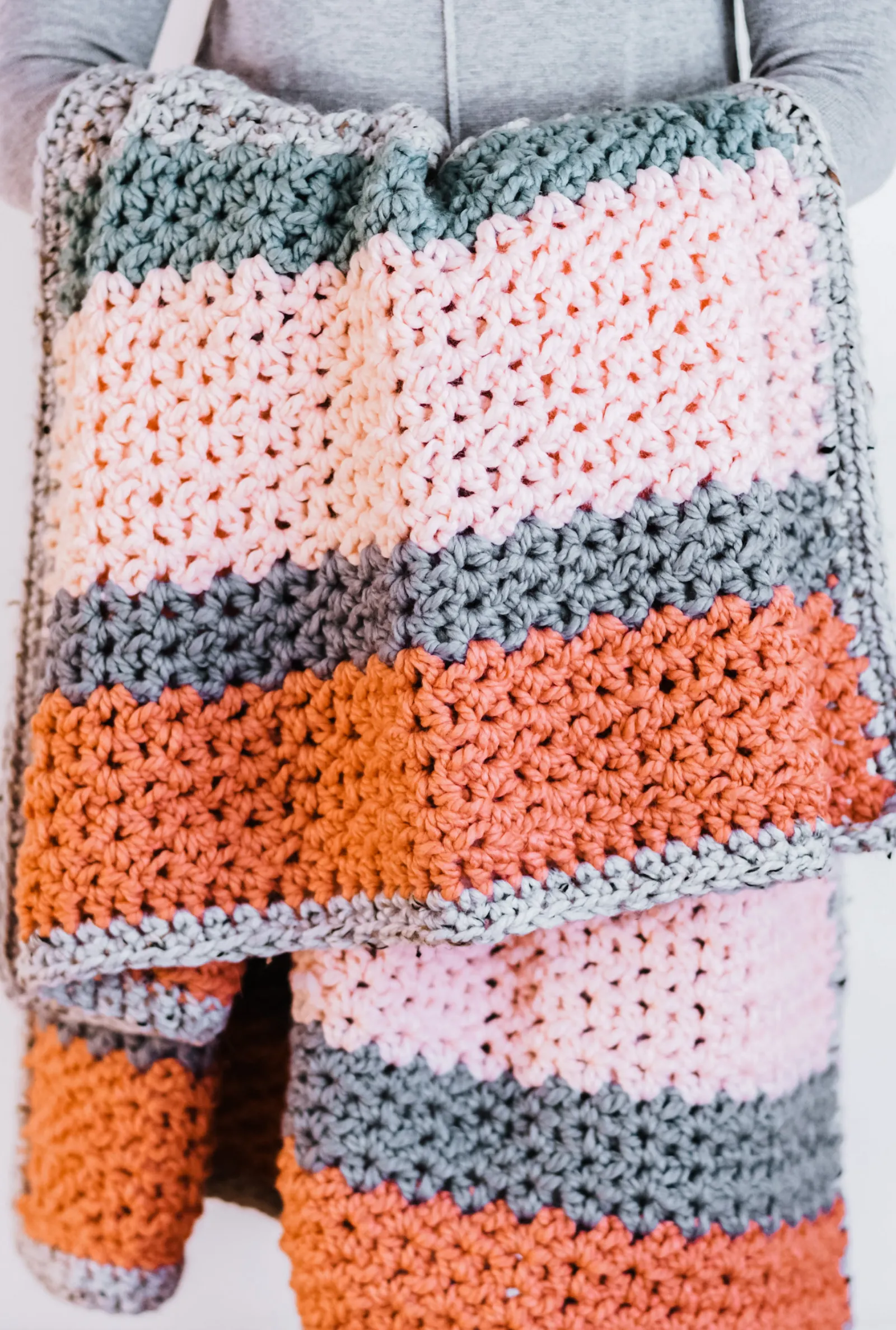 Sherbet Afghan // Crochet PDF Pattern