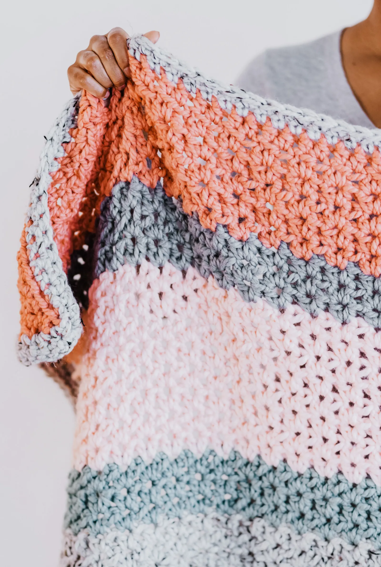 Sherbet Afghan // Crochet PDF Pattern