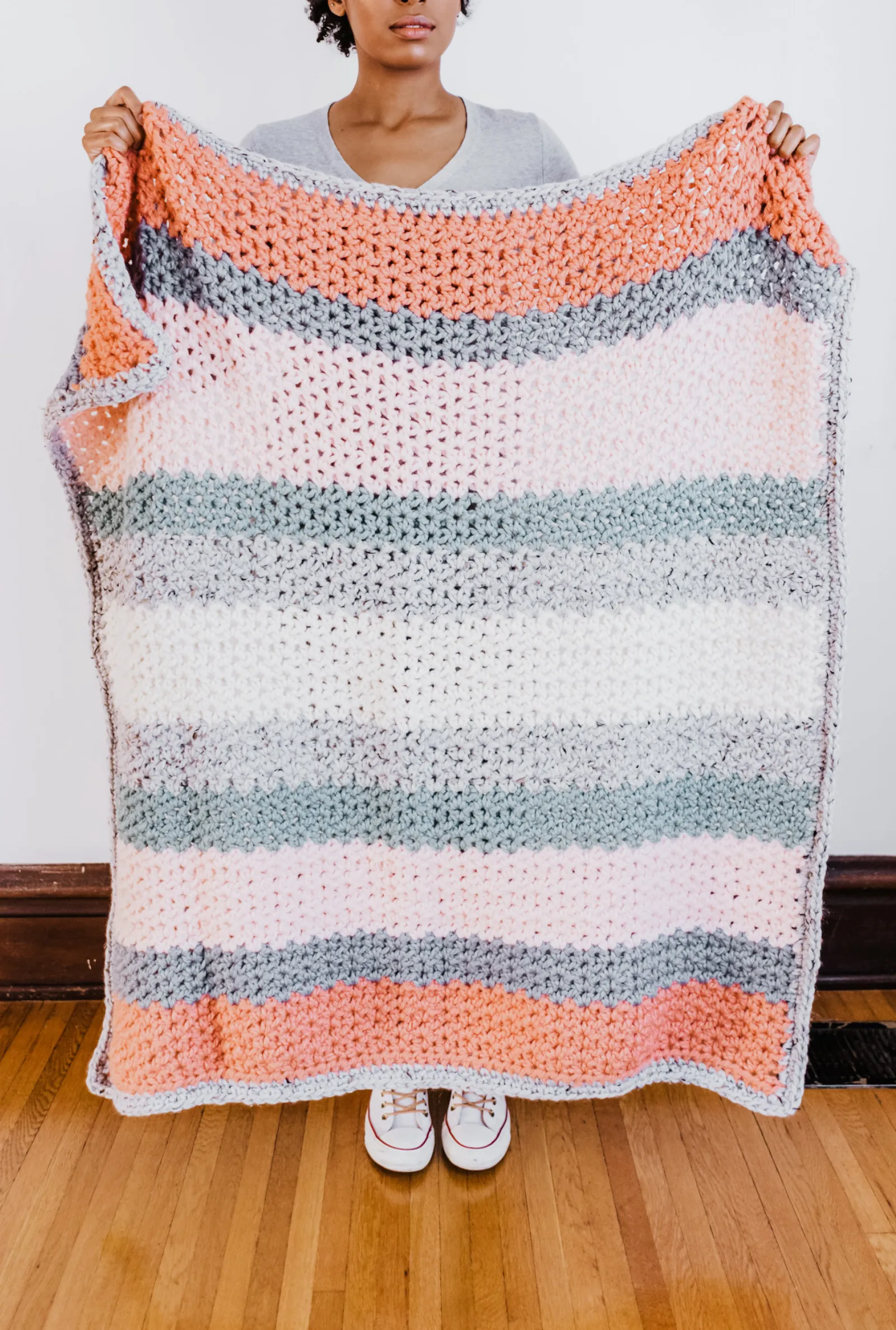 Sherbet Afghan // Crochet PDF Pattern