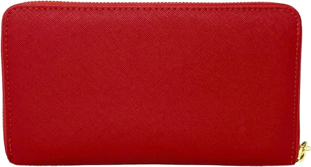 Steve Madden Bzippy Zip Around Wallet Wristlet, Red