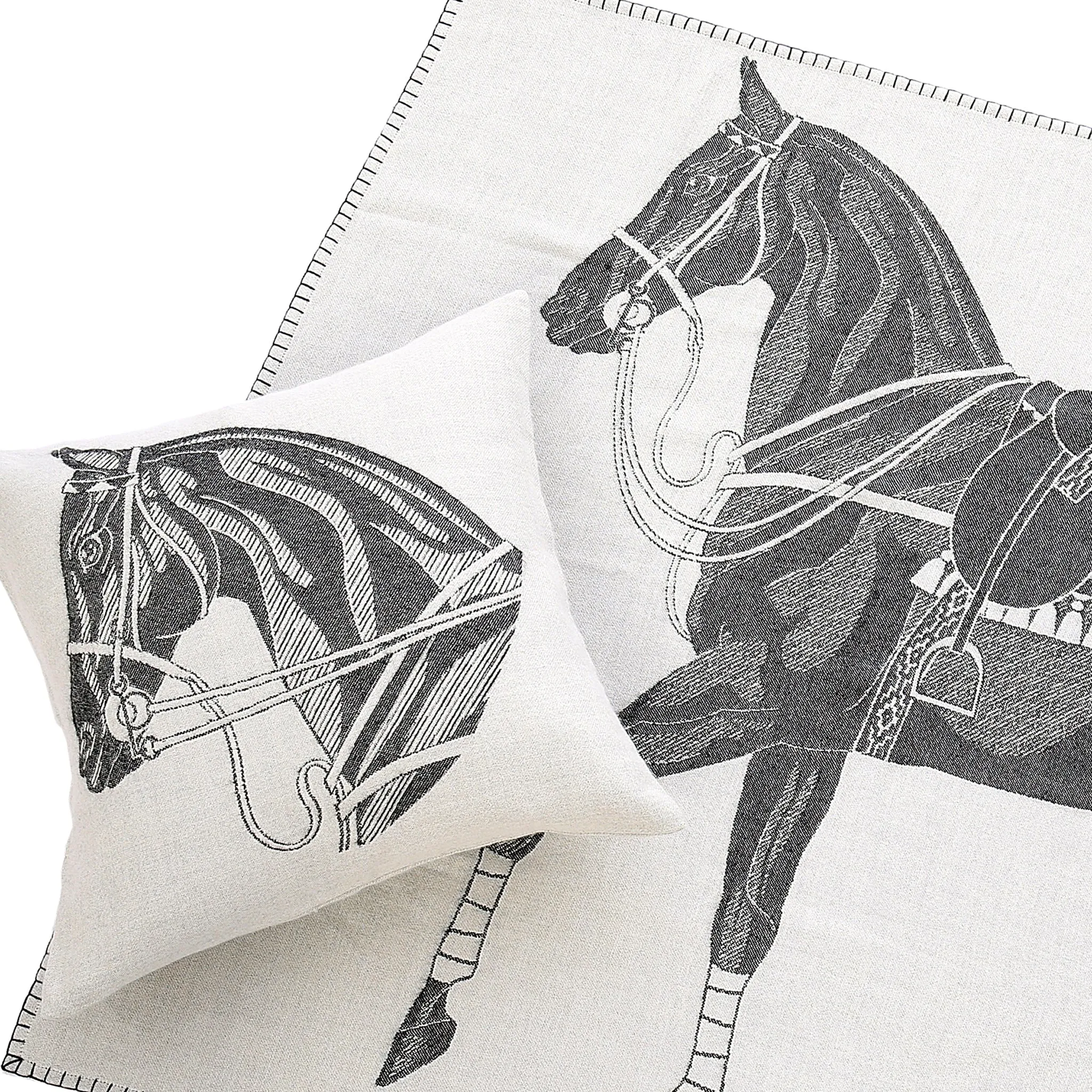 Stick & Ball Horse Head Pillow