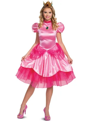 Super Mario Princess Peach Deluxe Womens Costume