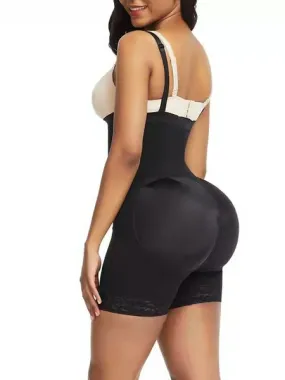 TEEK - Mid-thigh Bodysuit Shapewear with Zipper