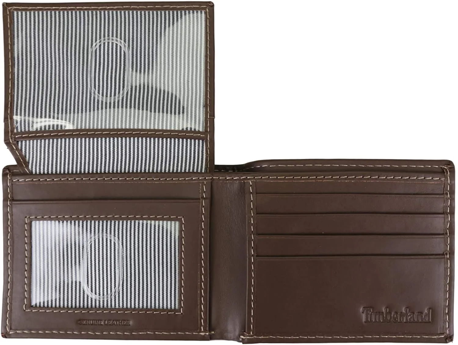 Timberland Men's Leather Wallet with Attached Flip Pocket