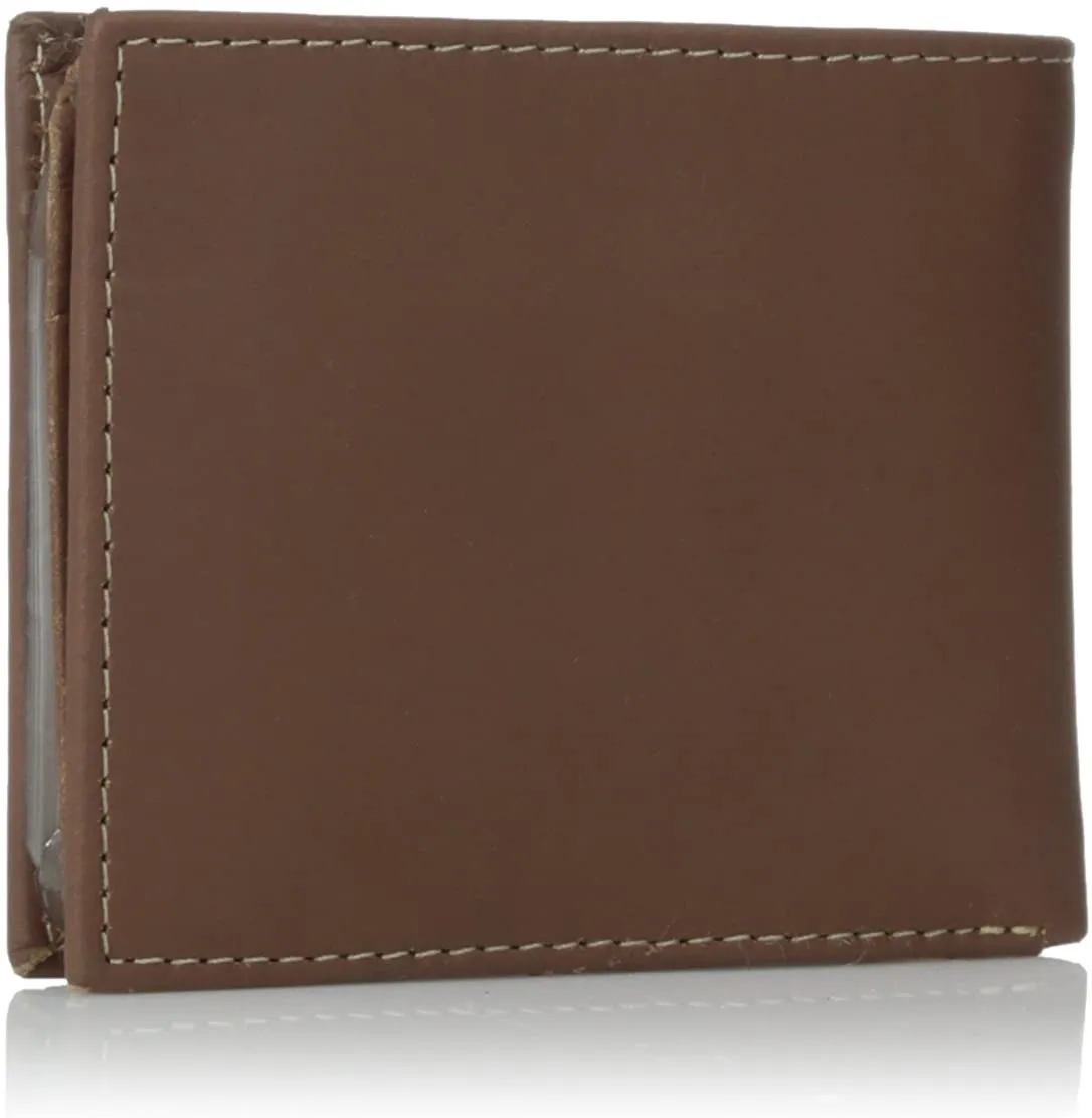 Timberland Men's Leather Wallet with Attached Flip Pocket