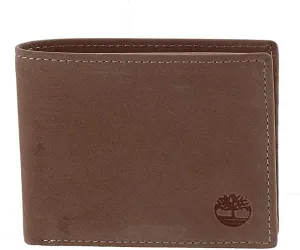 Timberland Men's Leather Wallet with Attached Flip Pocket