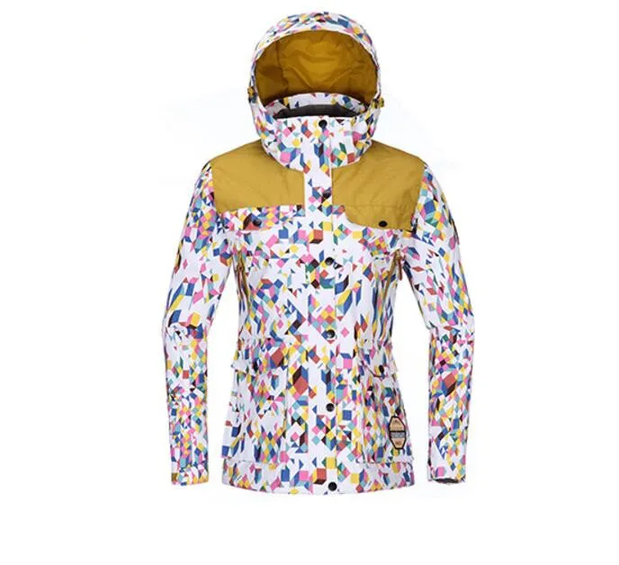 TOREAD Print Colorful Dot Stylish Ski Jacket