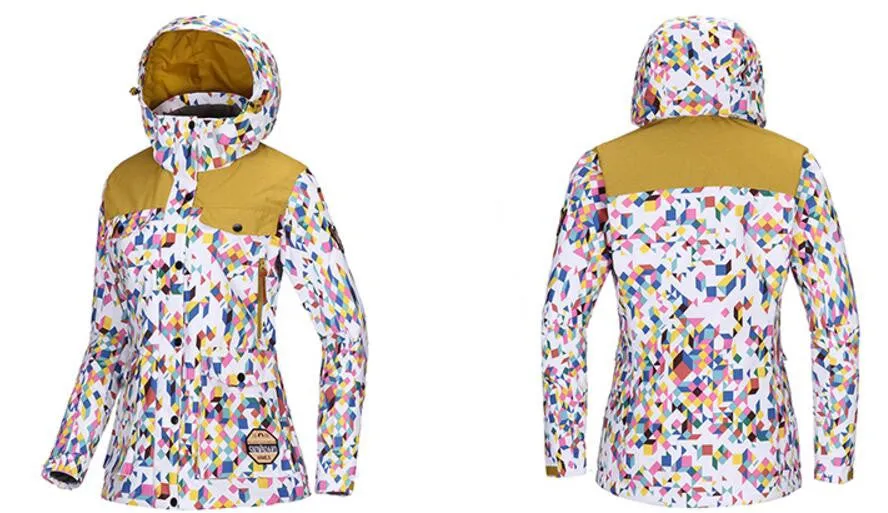 TOREAD Print Colorful Dot Stylish Ski Jacket