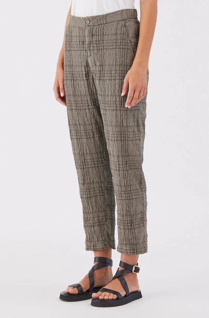 Transit Par Such Plaid Pants in Grey