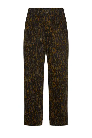 Ulric Leopard Straight Leg Pants