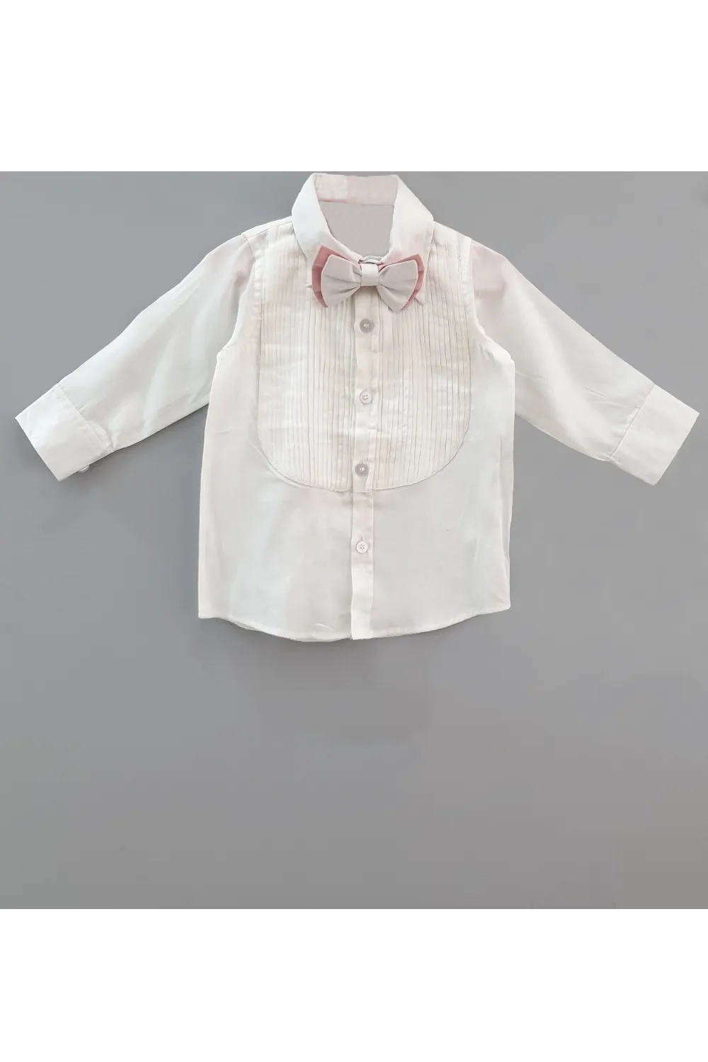 White and pink formal outfit for boys