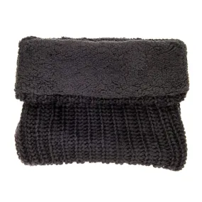 Women's Fleece-Lined Urban Snood Scarf - Black