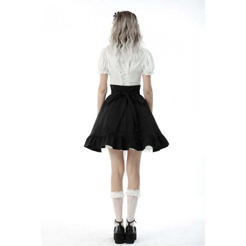 Women's Gothic Lolita Stars Layered High-waisted Puffy Skirt