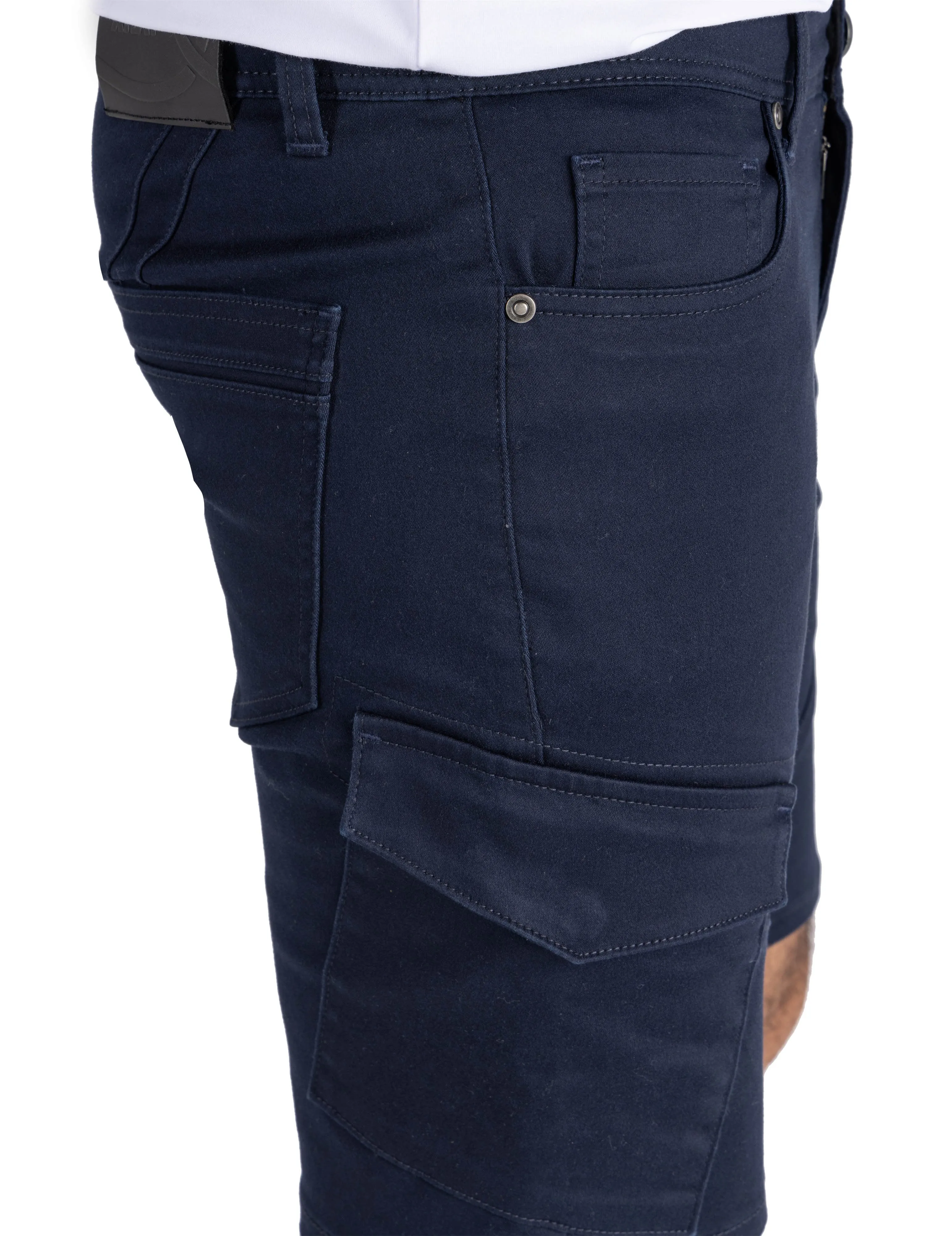 X RAY Men's 5-Pocket Stylish Commuter Cargo Shorts