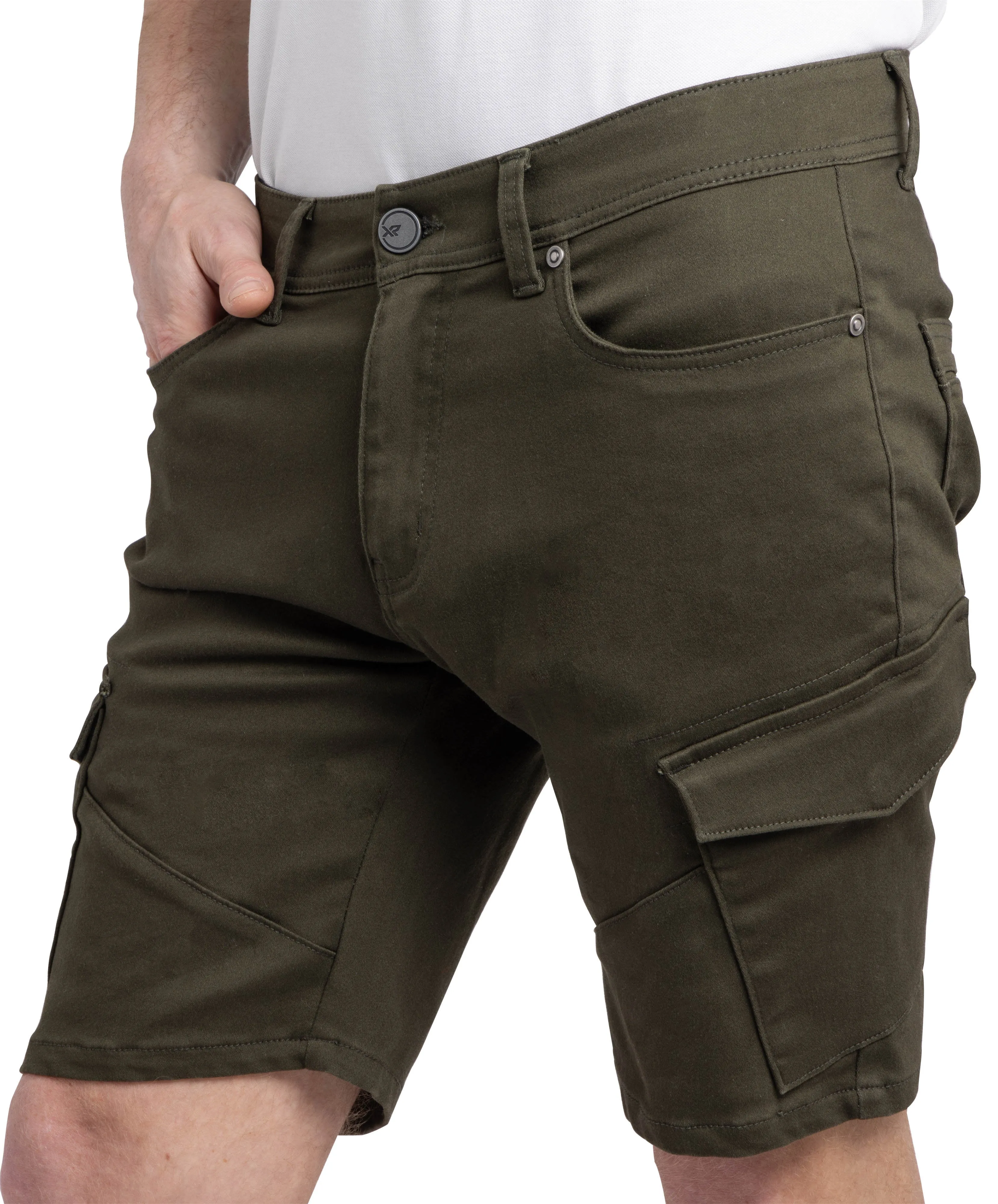 X RAY Men's 5-Pocket Stylish Commuter Cargo Shorts