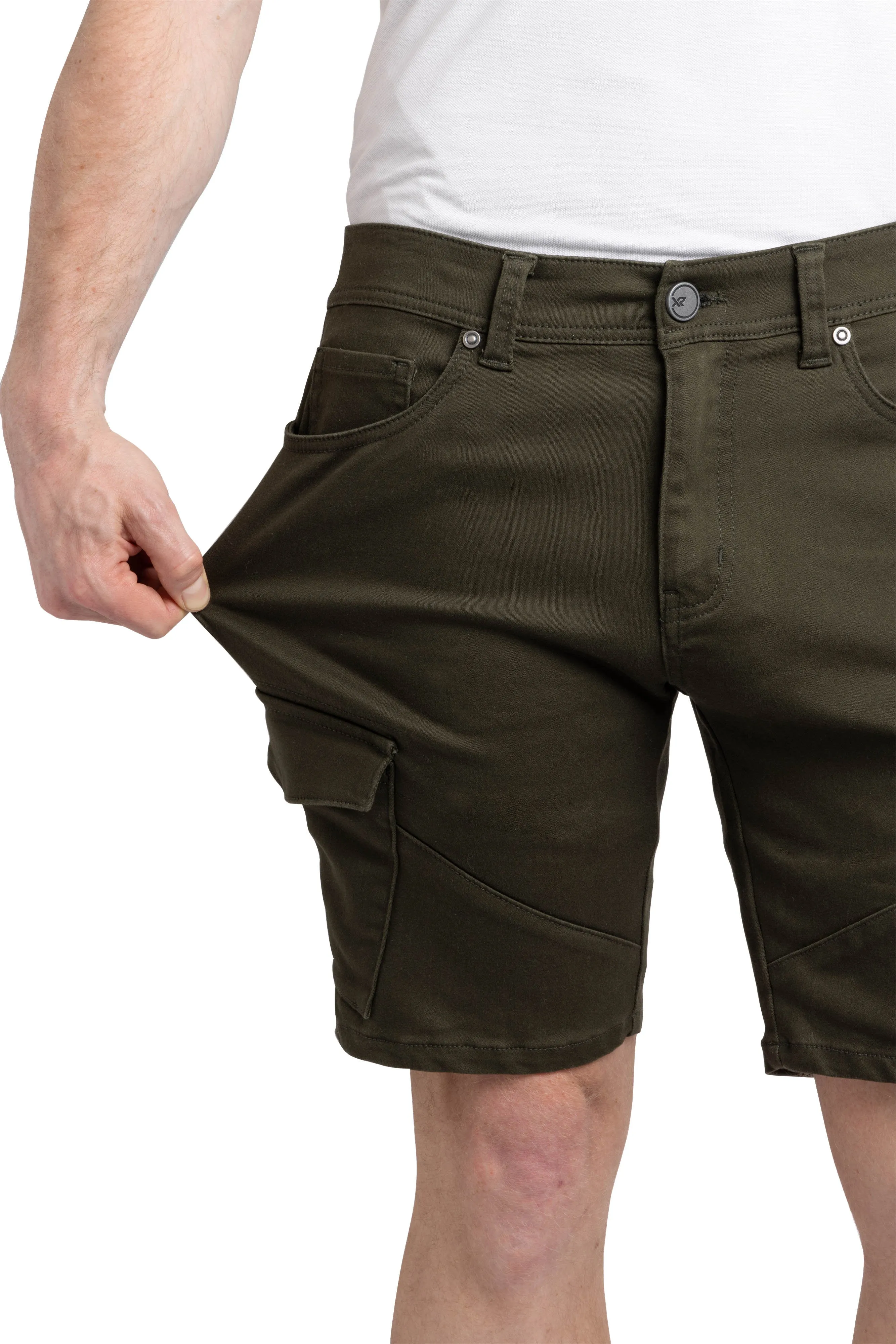 X RAY Men's 5-Pocket Stylish Commuter Cargo Shorts