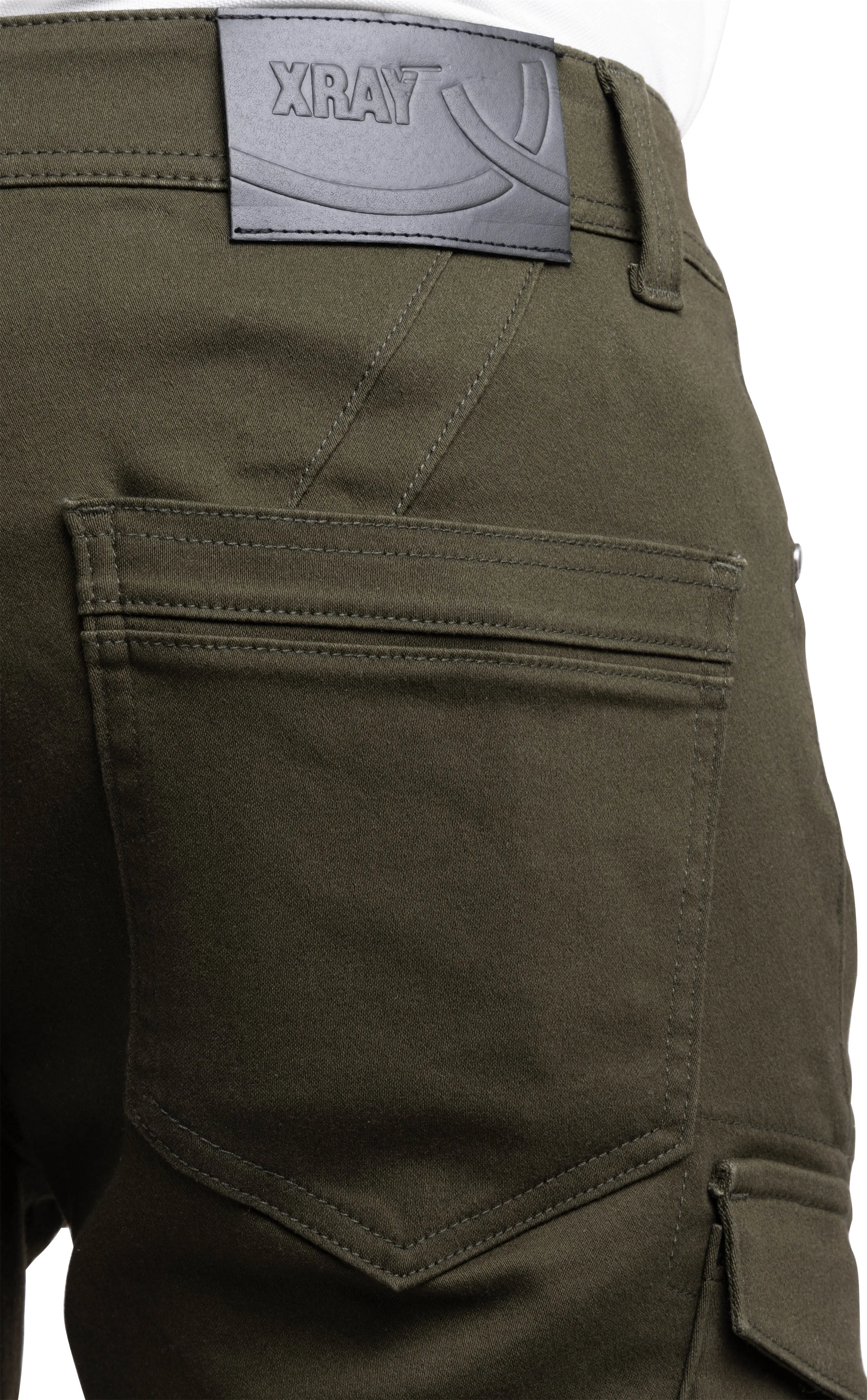 X RAY Men's 5-Pocket Stylish Commuter Cargo Shorts